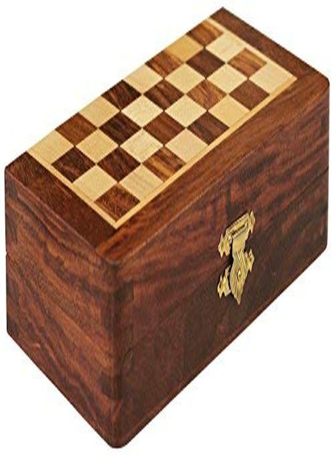 Medieval Replicas Magnetic Travel Chess Board Set - Classic Wood Staunton 7 X 7 Inch Pocket Chess Set with Folding Game Board Handmade in Fine Rosewood - Image 5
